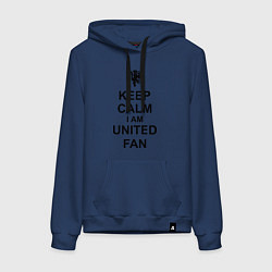 Женская толстовка-худи Keep Calm & United fan