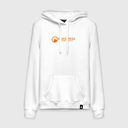 Толстовка-худи хлопковая женская Black Mesa: Research Facility, цвет: белый