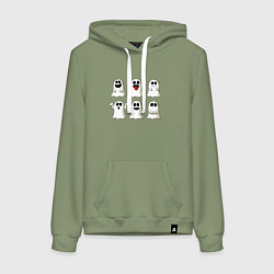 Женская толстовка-худи Funny ghosts - halloween