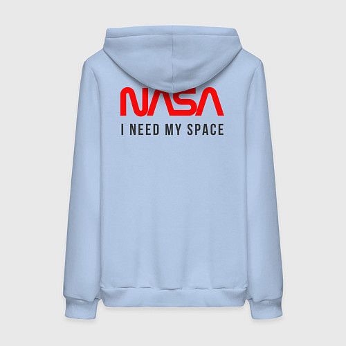 Женская толстовка-худи Nasa i need my space / Мягкое небо – фото 2