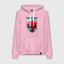 Толстовка-худи хлопковая женская SAMURAI KEANU REEVES, цвет: светло-розовый