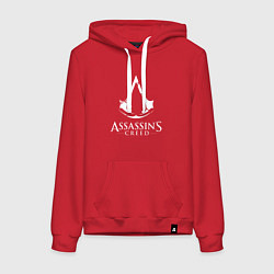 Толстовка-худи хлопковая женская Assassin’s Creed, цвет: красный