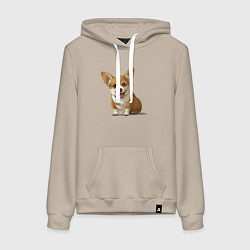 Женская толстовка-худи КОРГИ