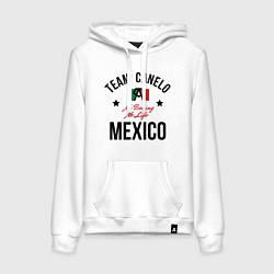 Толстовка-худи хлопковая женская Team Canelo, цвет: белый