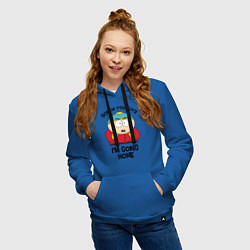 Толстовка-худи хлопковая женская South Park, Эрик Картман, цвет: синий — фото 2