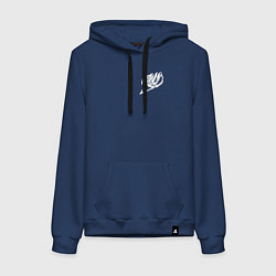 Толстовка-худи хлопковая женская FAIRY TAIL, цвет: тёмно-синий