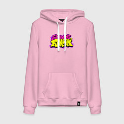 Толстовка-худи хлопковая женская Friday Night Funkin, цвет: светло-розовый