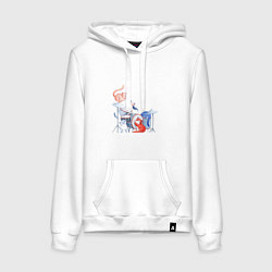 Женская толстовка-худи Кошачья группа