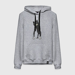 Женская толстовка-худи Cartoon Cat Мультяшный кот