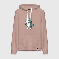 Женская толстовка-худи Котоакула