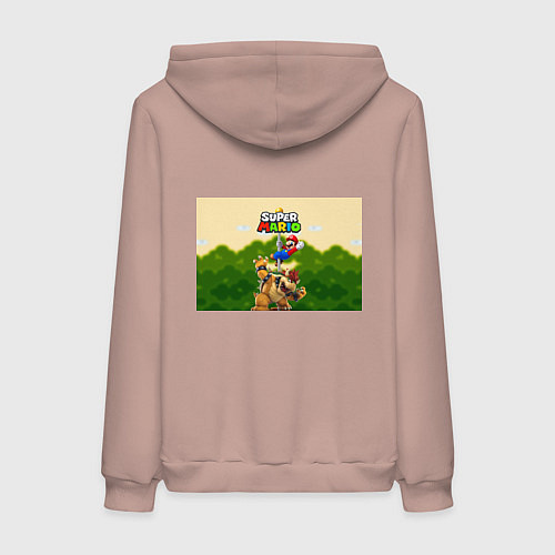 Женская толстовка-худи Mario Coins / Пыльно-розовый – фото 2