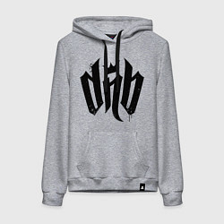 Толстовка-худи хлопковая женская DnВ, цвет: меланж