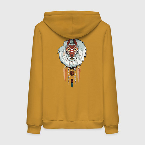 Женская толстовка-худи Angry princess / Горчичный – фото 2