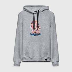 Толстовка-худи хлопковая женская Диона Diona Genshin Impact, цвет: меланж