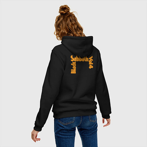 Женская толстовка-худи Black Sabbath Vol 4 Рок группа / Черный – фото 4