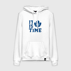 Женская толстовка-худи It is Toronto Maple Leafs Time, Торонто Мейпл Лифс