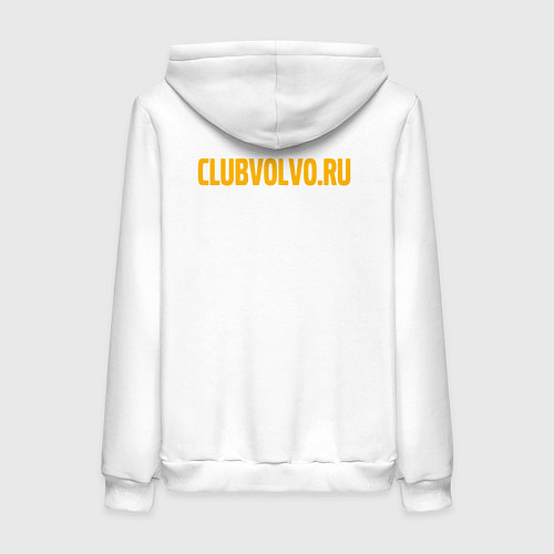 Женская толстовка-худи VOLVO Логотип / Белый – фото 2