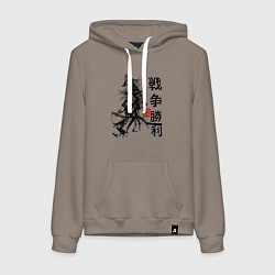 Женская толстовка-худи Самурай с мечом в шлеме