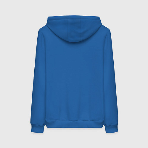 Женская толстовка-худи Ребекка с пушкой - Киберпанк / Синий – фото 2