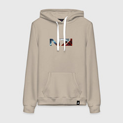 Толстовка-худи хлопковая женская Mass Effect N7 -Shooter, цвет: миндальный
