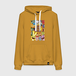 Женская толстовка-худи Happy three friends - poster