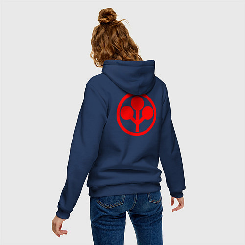 Женская толстовка-худи Arasaka uniform / Тёмно-синий – фото 4