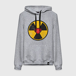 Женская толстовка-худи Радиация любви