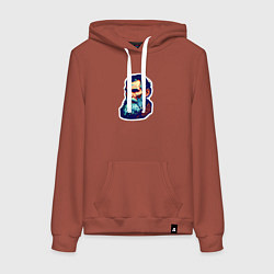 Женская толстовка-худи Лев Толстой арт