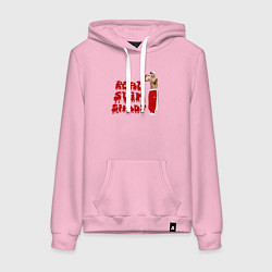 Толстовка-худи хлопковая женская Eminem: Real Slim Shady, цвет: светло-розовый