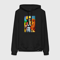 Женская толстовка-худи Salvador Dali and lion