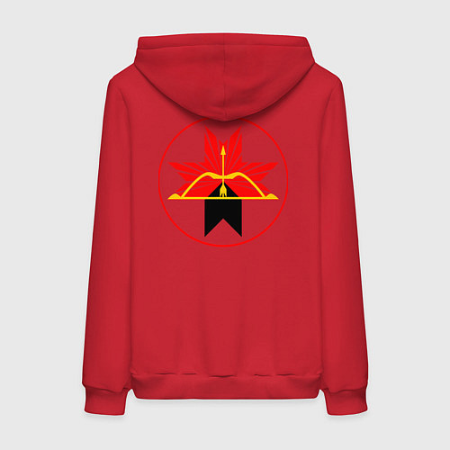 Женская толстовка-худи Завьяловский район / Красный – фото 2