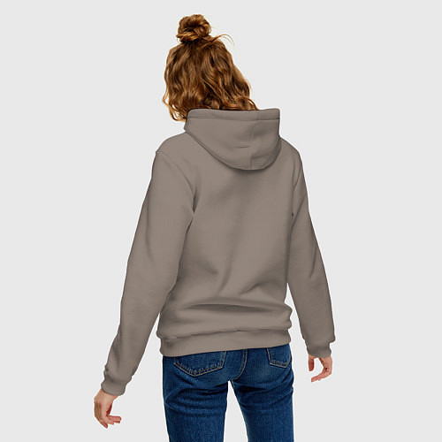 Женская толстовка-худи Swim bike run / Утренний латте – фото 4