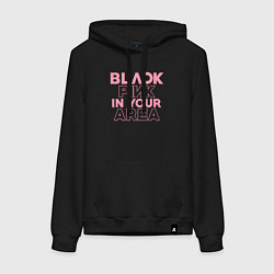 Женская толстовка-худи Black pink in your area - минимализм