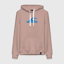 Женская толстовка-худи Swimming sport