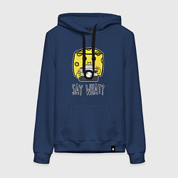 Женская толстовка-худи Cheese photographer