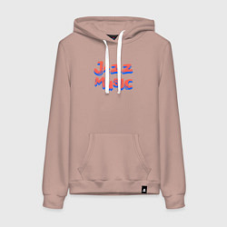 Женская толстовка-худи Music jazz