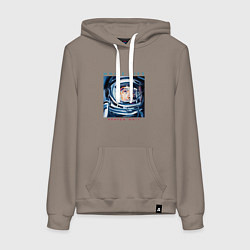 Толстовка-худи хлопковая женская White Lies - Heaven Wait, цвет: утренний латте