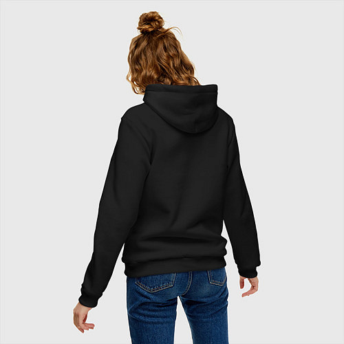 Женская толстовка-худи Значки игры - Игра в кальмара / Черный – фото 4