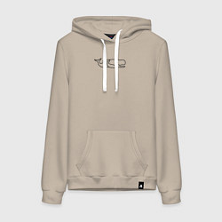 Женская толстовка-худи Два кита