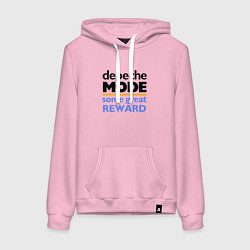 Толстовка-худи хлопковая женская Depeche Mode - Some Great Reward, цвет: светло-розовый