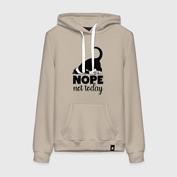 Женская толстовка-худи Nope - not today