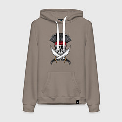 Женская толстовка-худи Одноглазый роджер