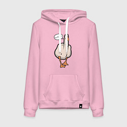 Женская толстовка-худи Duck you - фак ю