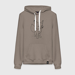 Женская толстовка-худи Добрый лисенок