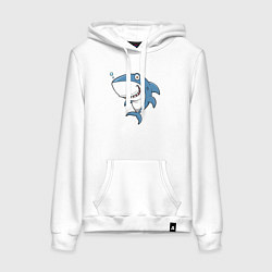 Женская толстовка-худи Cute shark