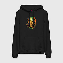 Женская толстовка-худи Doom slayer skull