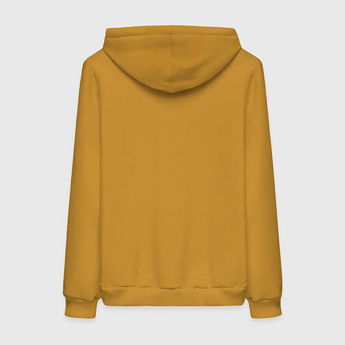 Женская толстовка-худи Басист решает проблемы / Горчичный – фото 2