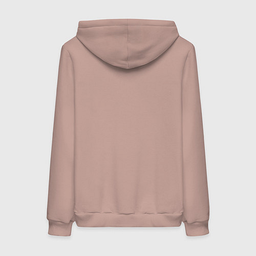 Женская толстовка-худи Cool kitten - punks not dead / Пыльно-розовый – фото 2