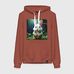 Женская толстовка-худи Зайчик в одежде