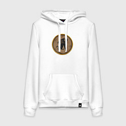 Толстовка-худи хлопковая женская Мятежники-эллины Rome: Total War, цвет: белый